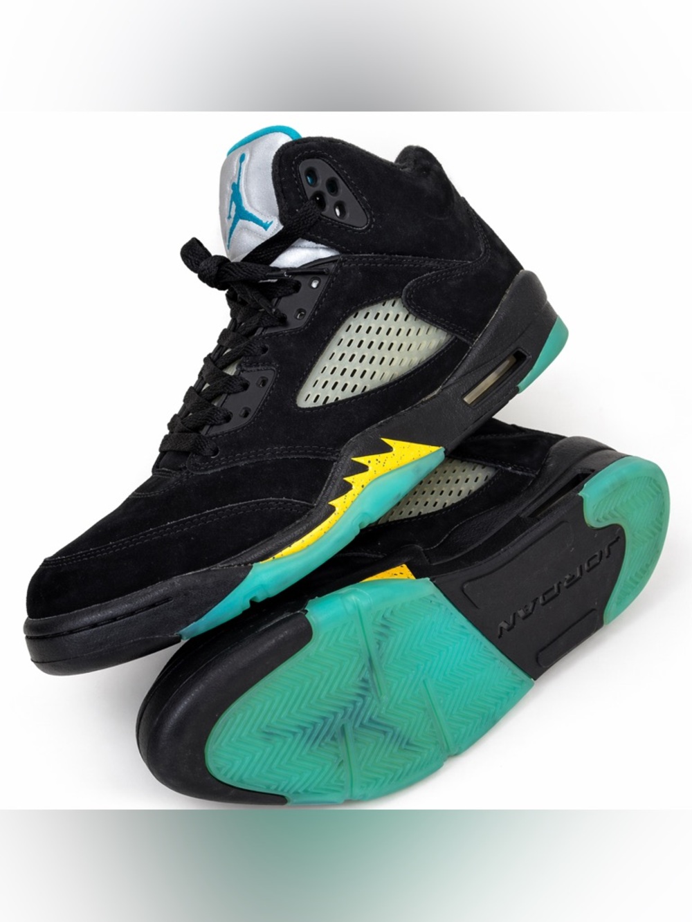 Air Jordan 5 Retro “Aqua” GS Size 7Y (Fits Women’s 8) Like New